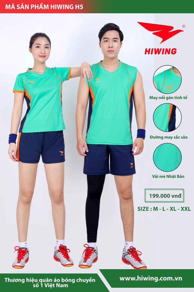 xu hướng thể thao quần áo bóng chuyền hiwing h5