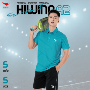 Áo Cầu Lông , Pickleball Hiwing A2 Nam – Màu Xanh Lý