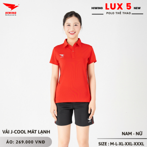 Áo Cầu Lông Pickleball Bóng Chuyền Hiwing Lux 5 Nữ Màu Đỏ