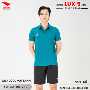 Áo Cầu Lông Pickleball Bóng Chuyền Hiwing Lux 5 Nam Màu Xanh Lý