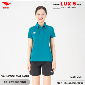 Áo Cầu Lông Pickleball Bóng Chuyền Hiwing Lux 5 Nữ Màu Xanh Lý