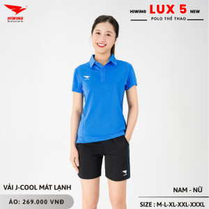 Áo Cầu Lông Pickleball Bóng Chuyền Hiwing Lux 5 Nữ Màu Xanh Da